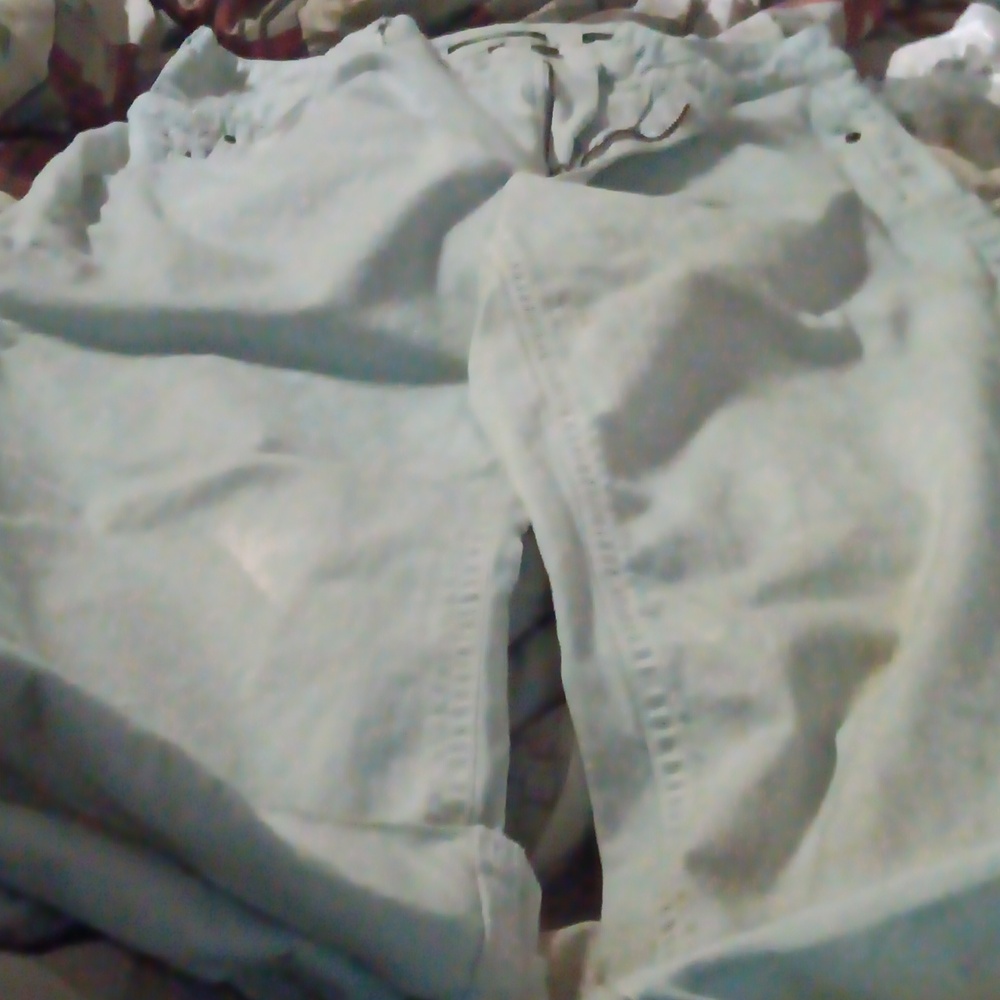 Woman white pants
